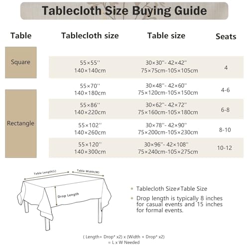 Joyfol Day Rustic Waterproof Linen Tablecloth thumb #5