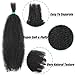 Vustbeauty Afro Kinky Twist Hair 7 Packs Afro Kinky Curly Braiding Hair 12 Inch Pre Fluffied Afro Kinky Hair Synthetic Bulk Hair Extensions For Women (12 Inch 7 Packs, 1B)