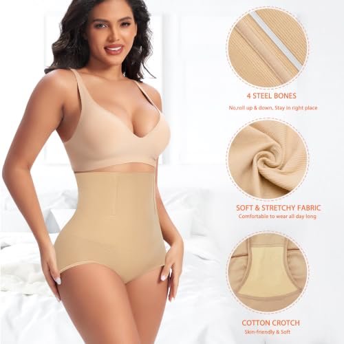 Image of Tummy Control Shapewear Panties for Women High Waisted Body Shaper Briefs