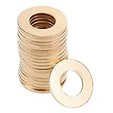 uxcell 20Pcs 8.5mm x 16mm x 1.2mm Copper Flat Washer for Screw Bolt