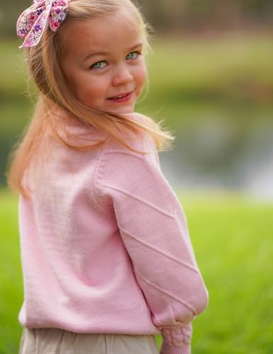 Image of Arshiner Kid Girls Crew Neck Lantern Sleeve Sweater Cute Jumper Top Pullover Outwear 5-13 Years