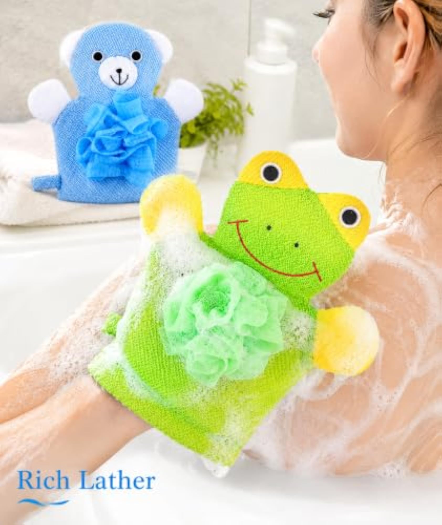 2PCS Loofah for Bathing