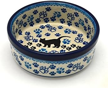Polish Pottery Pet Dish - 10 oz. - Boo Boo Kitty