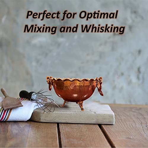 Angel's Peel Lounge Copper Bowl- 100% Pure Copper Your Kitchenware -Add Fruit Or Treats For A Table Centerpiece- Ideal For Home Decor, Wedding, Party, Event (1.13 Lb) #TOP3
