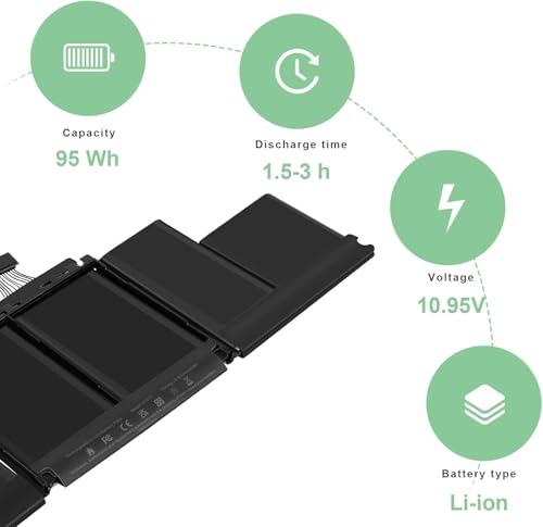 Image of WeFly A1417 Laptop Battery for Ma /Book Pro 15 inch Retina A1398 [ Mid 2012 Early 2013], fits MD831LL /A MC975LL /A MC976LL /A ME665LL /A ME664LL /A (A1417)