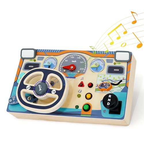 Wooden Toddler Busy Board