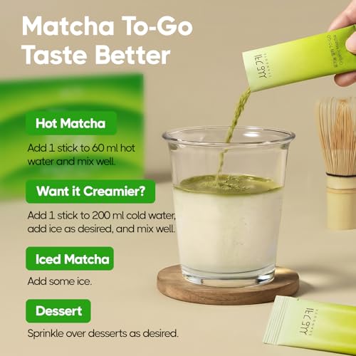 Té matcha ceremonial en sticks 10 unidades 2g miniatura 6