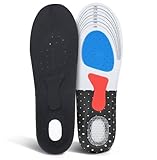 CARESOLE Plantar Pro Insoles Men Women - (Medium) Comfort Gel Foot Arch Support Inserts for Low to Flat Arches, Sore Heels and Feet | Cut to Size Removable Inner Soles for Sneaker, Boot, Work Shoes