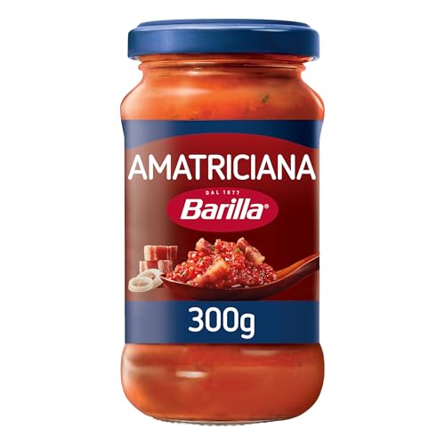 Barilla Pastasauce Amatriciana 300g | Italienische Pasta-Sauce mit Tomaten und Speck, Nudel-Sauce
