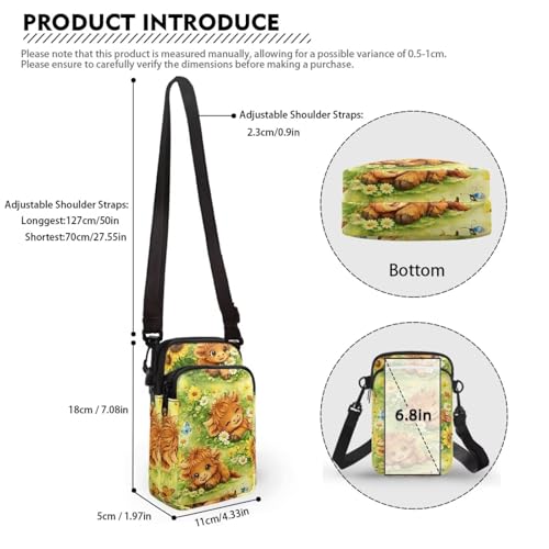 Image of Xpyiqun Small Crossbody Bag Women Phone Purses Sling Shoulder Handbag Cross Body Pouch Wallet Bags