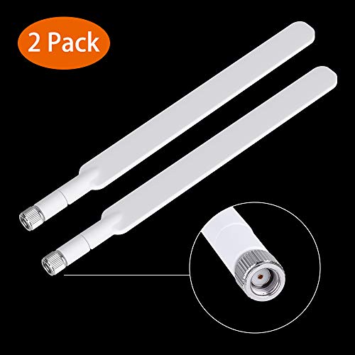 2 x 9dBi SMA 4G LTE Antenna, Omni Directional 3G/4G/GSM WiFi FPV Antenna WiFi Range Extender Booster HotSpot for Verizon, AT&T, Sprint, T-Mobile, Huawei and 4G Router&CDMA cellular services-SMA Female 2 x 9dBi SMA 4G LTE Antenna, Omni Directional 3G/4G/GSM WiFi FPV Antenna WiFi Range Extender Booster HotSpot for Verizon, AT&T, Sprint, T-Mobile, Huawei and 4G Router&CDMA cellular services-SMA Female