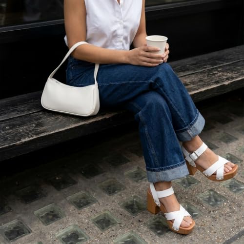 Image of Dunes Women's Sayer Faux Wood Sandal +Comfort Foam & LiteSole Technology