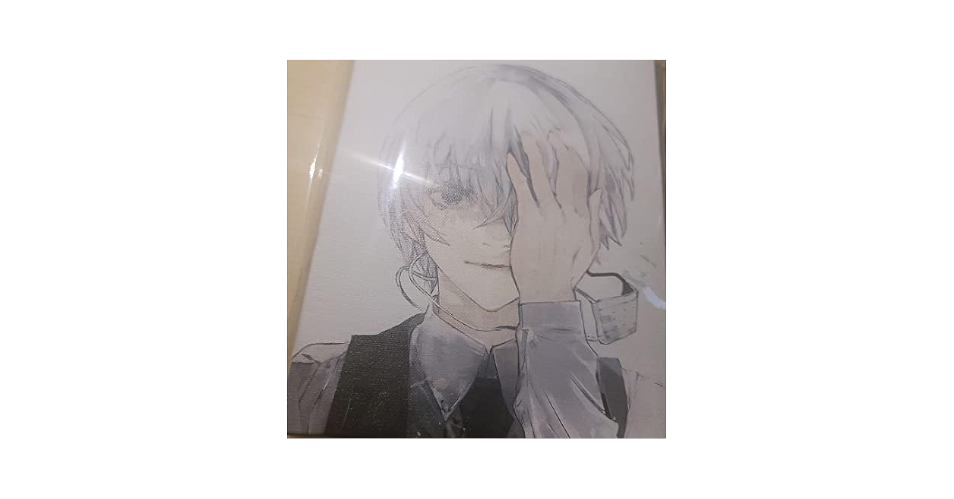 石田スイ展 東京喰種 キャンパスアート 希少✨ 石田スイ展 金木研 東京喰種 キャンバスアートボード