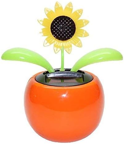 Navillus Solar Powered Dancing Flower Sunflower Office Desk & Car Decor