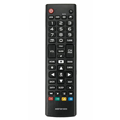 New AKB74915304 Replaced Remote fit for LG TV 32LH570B 49LH570A 55LH575A 55LH5750 43LH570A 50LH5730 32LH573b 32LH550B 43LH5500 43LH570A 43LH5700 49LH570A 49LH5700 43LH570A-UE 49LH5700-UD 43LH5700-UD (Lg Lh5000 Best Price)