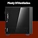 immagine 8GAMEMAX Mini Abyss ARGB Micro-ATX PC Gaming Case MATX, 3 pin AURA Sync, 1 ventola ARGB da 120 mm inclusa, ARGB Hub, supporto per 5 ventole, raffreddamento ad acqua, nero
