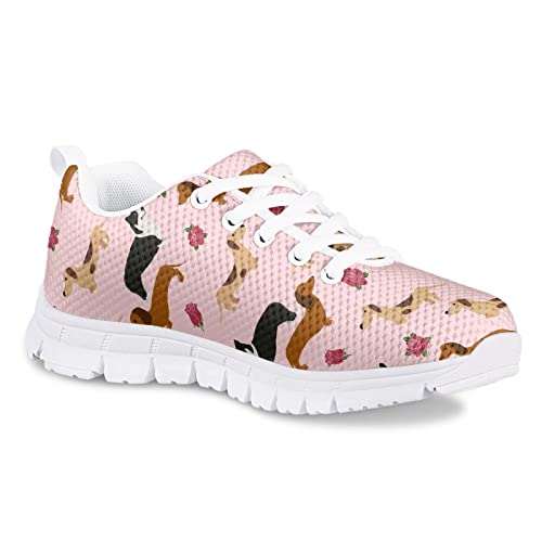 Dolyues Kids Sneakers Girls Tennis Shoes for Running Athletic Walking Gym Sports Lightweight Breathable Shoe Footwear2