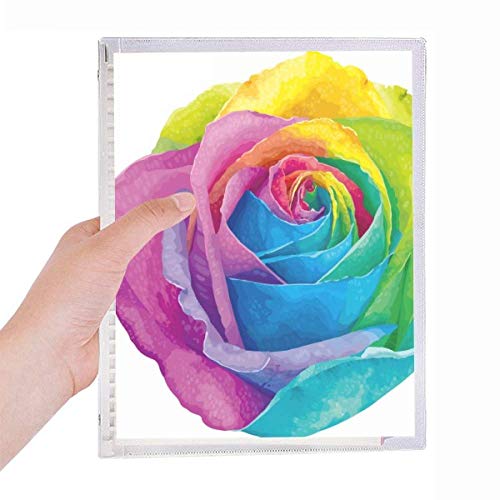 Carnet de notes LGBT rechargeable à spirale arc-en-ciel pour l'écriture créative