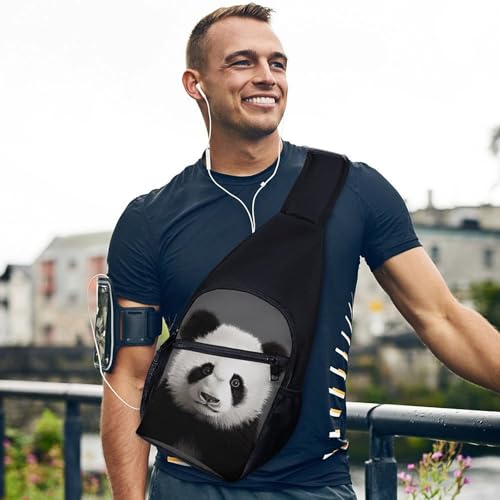 Bolso bandolera ligero Panda Bear para senderismo miniatura 3