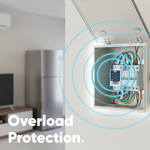 Image of Aziot Adjustable Voltage & Current Protector | Single-Phase 230V | Voltage, Current and Power Display | 63A | Auto Reset & Delay Settings