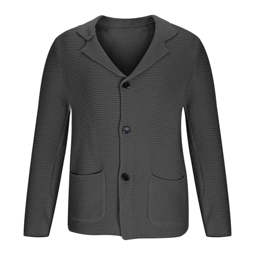 Knitted Sweaters for Men Shawl Collar Button Up Long Sleeve Blazer Cardigan Fall Winter Casual Warmth Sweater3