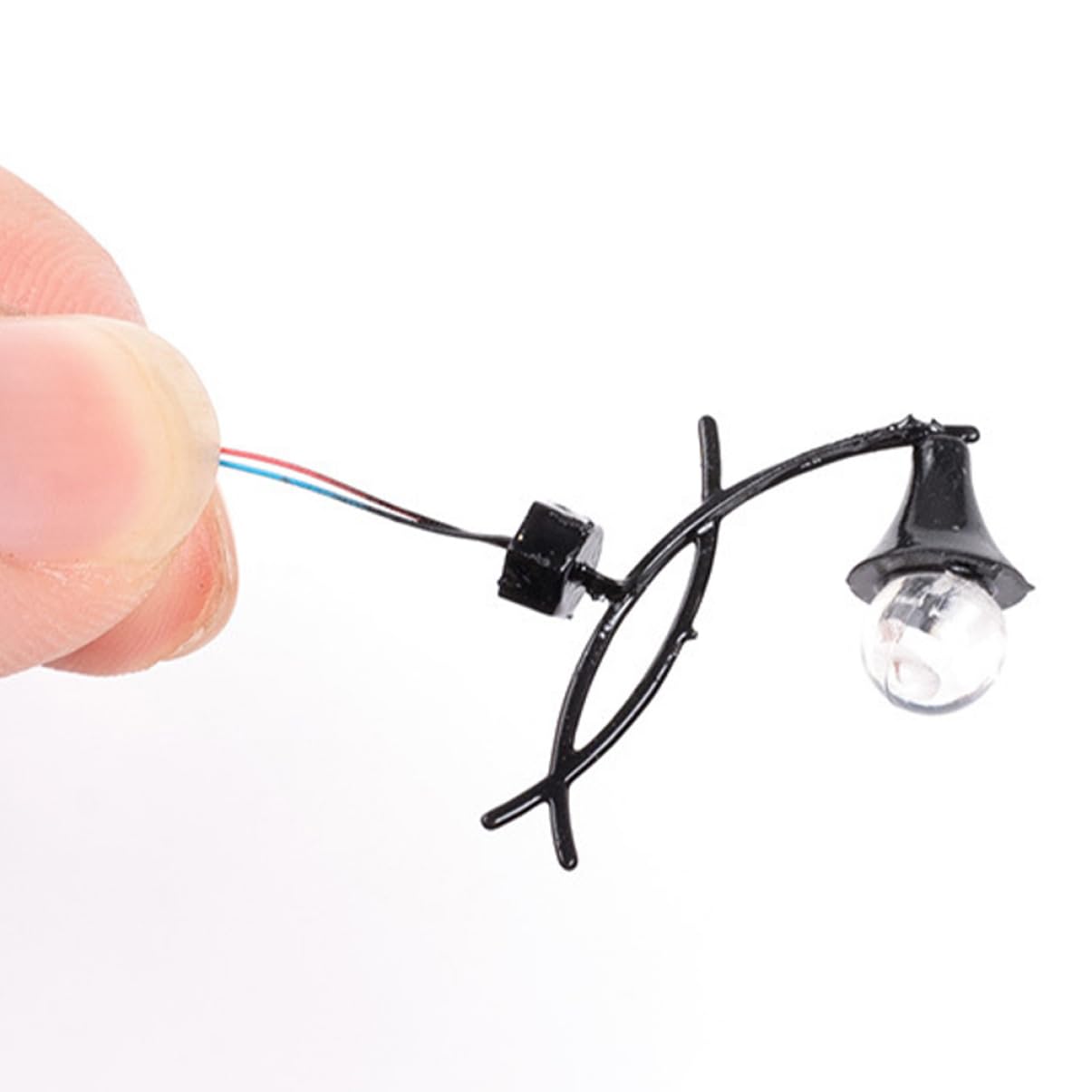 CIMAXIC Set of 5 Tiny Mini Wall Lamps for Table Layout Miniature House Lights for Decoration