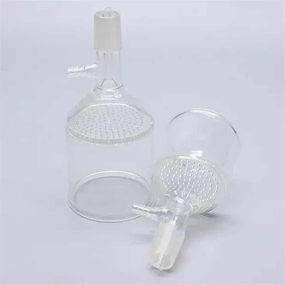 Cristalería de Laboratorio Embudo de vidrio de laboratorio con boca de succión lateral, puerto de molienda estándar de 30 ml a 1000 ml, n.° 24, 1 unidad(1000ml)