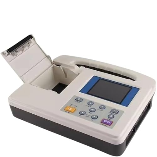 Machine ECG ECG à 12 fils avec imprimante thermique intégrée pour la surveillance à domicile et clinique des patients - Appareil de santé cardiaque à 3 canaux