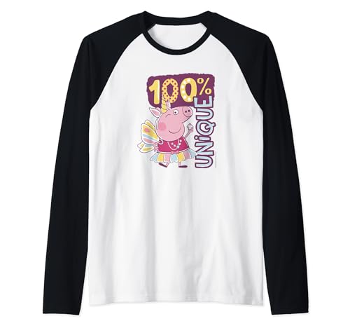 T-shirt Peppa Pig Licorne unique style raglan pour fille