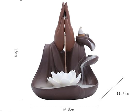 Miniatura 2 de Zen Ornaments - Quemadores de incienso de mano de Buda Retorno, soporte para quemador de incienso de estatua de loto, decoración del hogar,