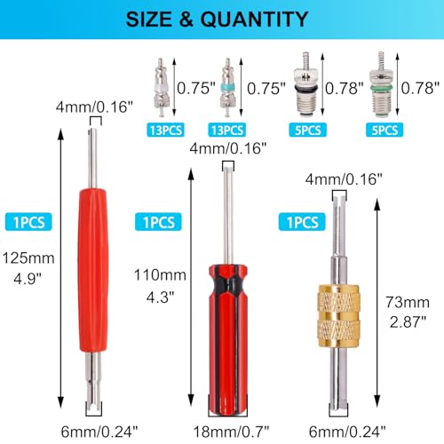 Twtade H-062 39Pcs Air Conditioning Valve Core Kit thumb #1