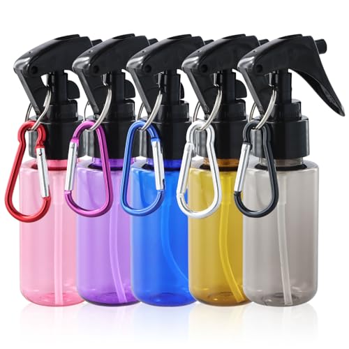 Dokeno 5 Stücke Sprühflasche 60ml - Reisegröße Zerstäuber für Körperpflege, Flüssigkeit, Kosmetik, Blumen, Haare und Reinigung