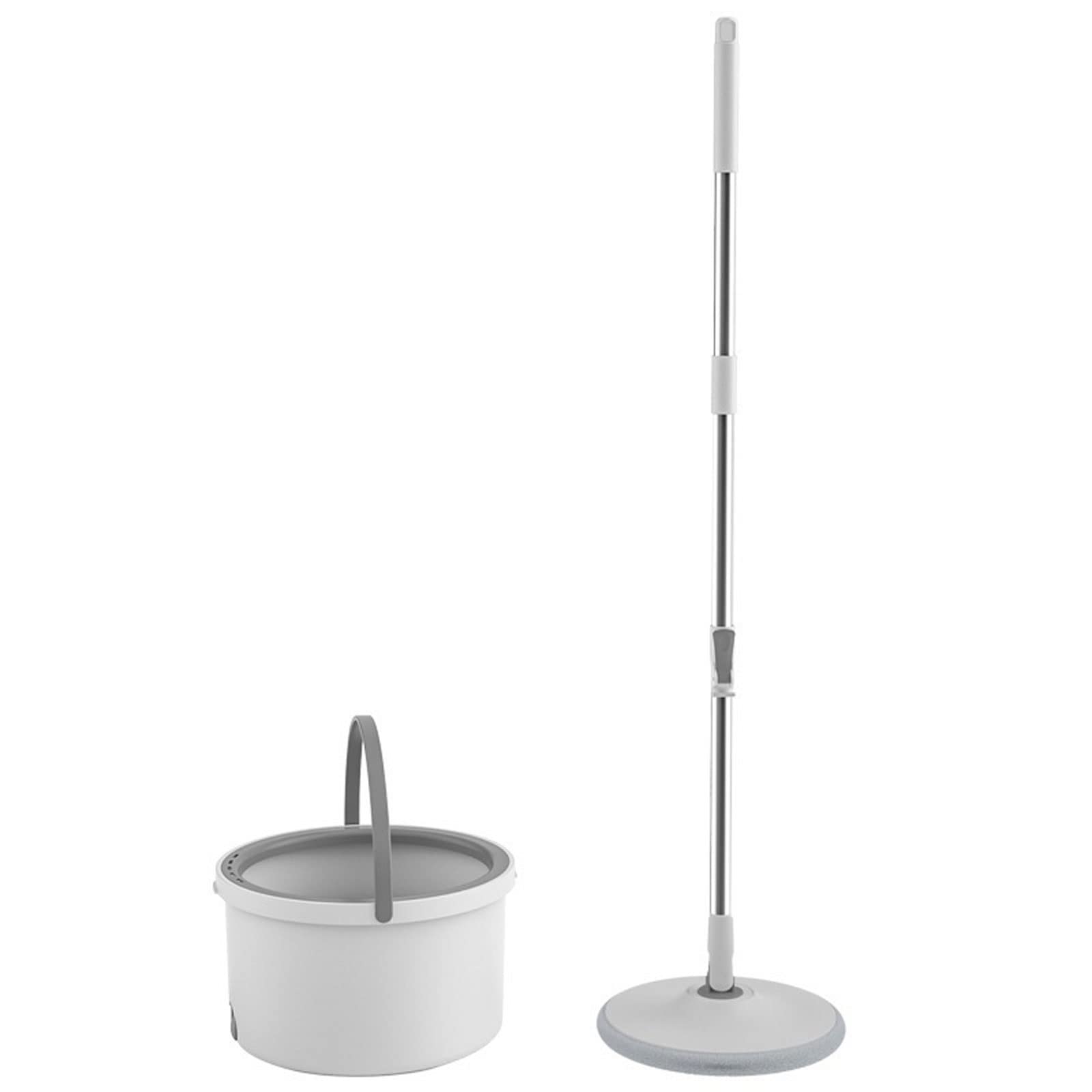 Vadrouilles pour le nettoyage des sols Vadrouille plate et seau pour sol rond, panier de séparation des eaux usées, tablette rotative domestique, outils de nettoyage à absorption d'eau, la beauté