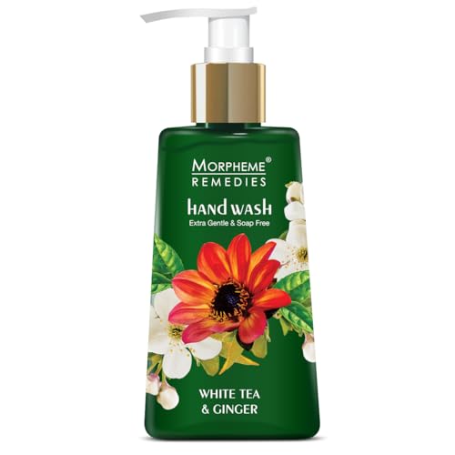 Morpheme Remedies Hand Wash White Tea & Ginger, Anti Bacterial, 250ml - Soap Free Hand wash
