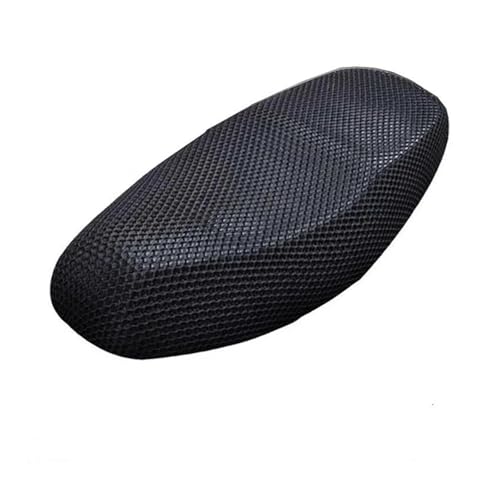 Coussin de siège moto universelle XXXL en maille de nid d'abeille noir
