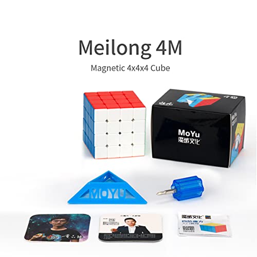 Hellocube Moyu Meilong 4X4 M Magnetic Stickerless Speed Cube Meilong 4X4X4 Meilong 4X4 M Puzzle Cube Toy thumb #3