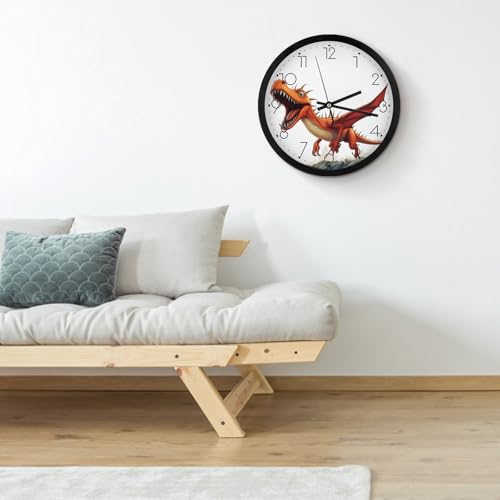 Horloge murale à piles sans tic-tac avec mécanisme de balayage fluide - 5