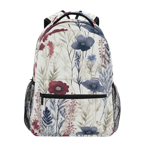 Sac à dos ordinateur motif fleurs étanche et multipoches SKYSHU