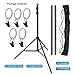 LINCO Lincostore Zenith Portable T-Shape Background Backdrop Stand Kit 1.5x2m - 1.5m Wide (Fixed) and 2m High (Adjustable from 0.75m to 2m High)- Lightweight Only 4 Lbs Easy to Carry and Storage