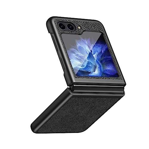 Galaxy Z Flip5�g��360�x�̊��S�ȕی� �y�u���h���U�[ �P�[�X,�蒠�^ �����Y�ی� ���^ ���y�� �L���b�v 180�x�܂��ݎ� �w��h�~ �����s�[�X �u���P�b�g�@�\ �q���W�ی� ������� �A�l�C �J�o�[ �V���J�Q���������킢�� �t���b�v �Ռ�