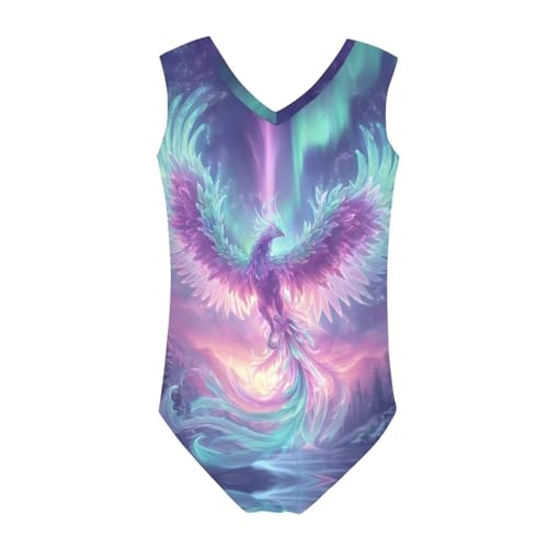 Image of Girls Swimsuits Size 3-14 Kids Summer Sleeveless One Piece Bathing Suit Beach V-Neck