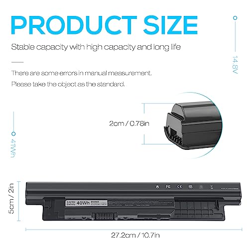 Image of 40Wh XCMRD FW1MN 4WY7C Battery for Dell Inspiron 15 3000 3542 3543 3531 3541 3521 3537,15R 5537 5521,17R 5721 5737,17 3737 3721,14 3421 3437 3443,14R 5421 5437,Vostro 2521 2421,Latitude 3540 3440 P28F