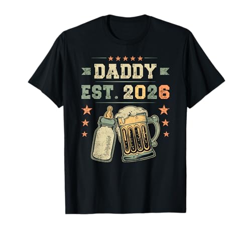 Daddy Est. 2026, First Time Father, New Dad, Fatherhood T-Shirt