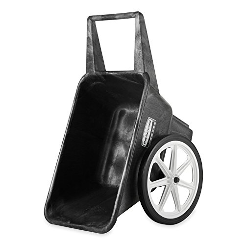 Rubbermaid Commercial Big Wheel Cart, 200 Pound Capacity, Black, FG565461BLA