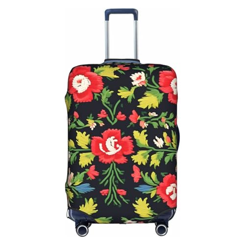 Housse de protection pour valise grand format 45-81 cm imprimé rose ukrainien