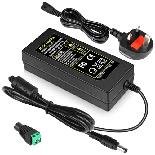 inShareplus 12V 4A 48W LED Power Supply, 100-240V AC to 12V 4Amp DC Power Adapter, Low Voltage Transformer for LED Strip Light