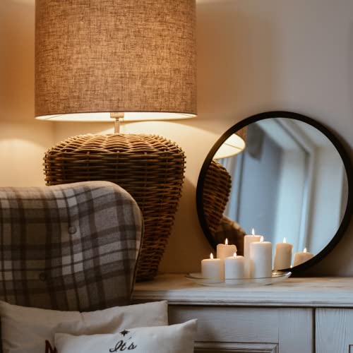 Gold&Chrome wandspiegel, rond, met aluminium frame, met teflon gecoat spiegeloppervlak, bestand tegen vocht, gepoedercoat spiegelframe, 2 cm diep, eenvoudige montage - Image 6