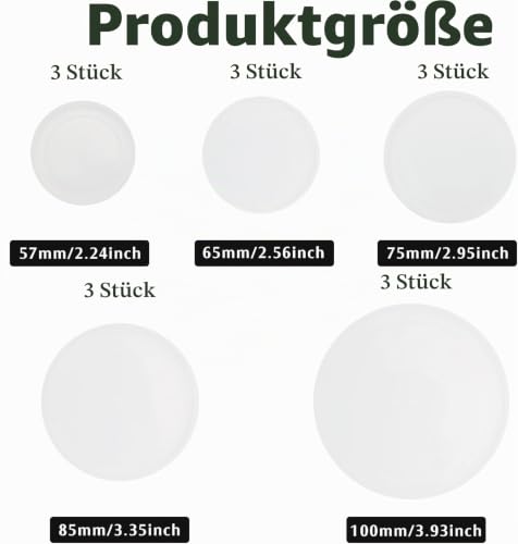 Dosendeckel,15 Stück Konservendeckel in 5 Verschiedenen Grössen
