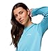 Columbia Womens PFG Tidal Tee II Long Sleeve Sun Protection Shirt, Vintage Blue/White Logo, Large