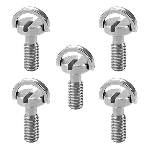 Cosswe Kameraschraube 1/4 Stativ Schraube D-Ring Edelstahl B